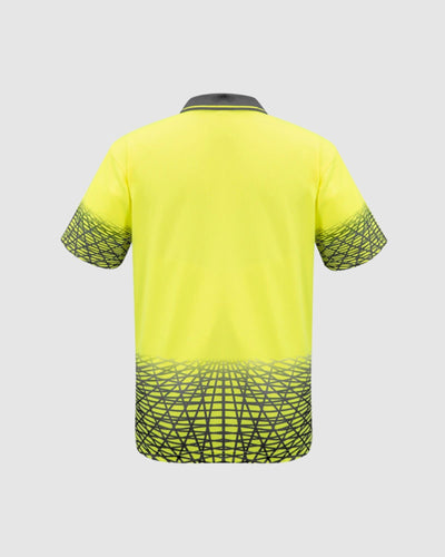 Syzmik Mens Hi Vis Tracks Short Sleeve Polo ZH300 