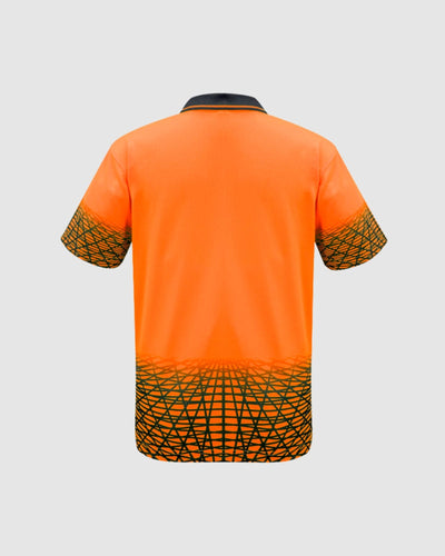 Syzmik Mens Hi Vis Tracks Short Sleeve Polo ZH300 