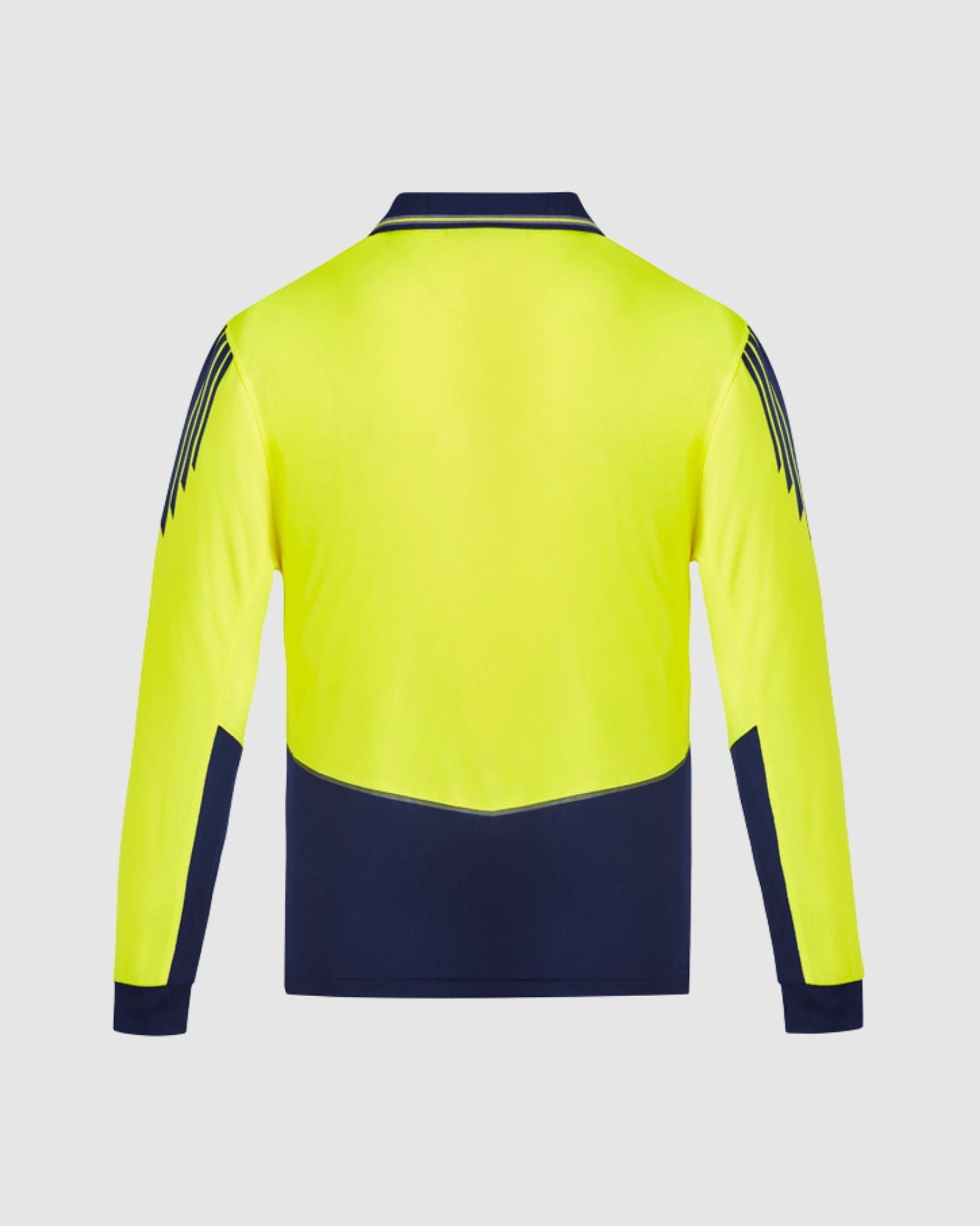 Syzmik Mens Hi Vis Flux Long Sleeve Polo ZH310 