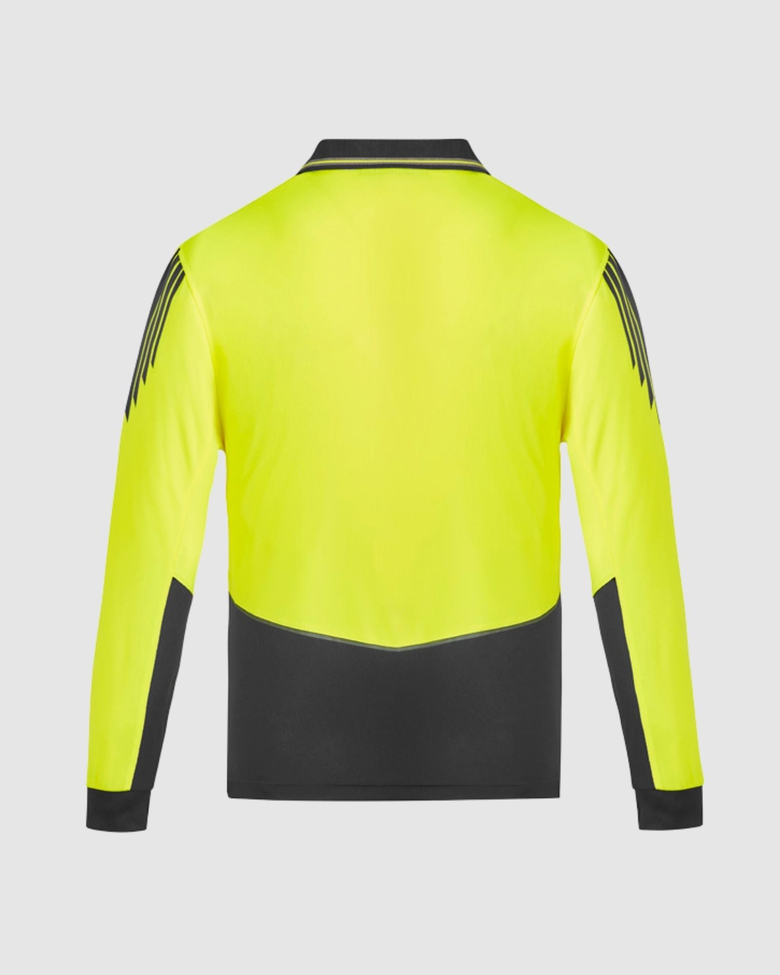 Syzmik Mens Hi Vis Flux Long Sleeve Polo ZH310 