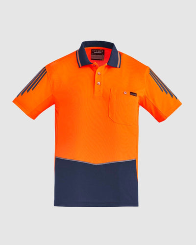 Syzmik Mens Hi Vis Flux Short Sleeve Polo ZH315 