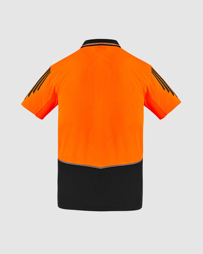 Syzmik Mens Hi Vis Flux Short Sleeve Polo ZH315 