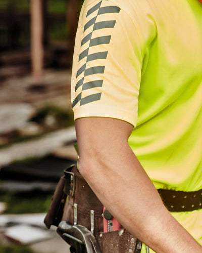 Syzmik Mens Hi Vis Komodo Short Sleeve Polo ZH320 