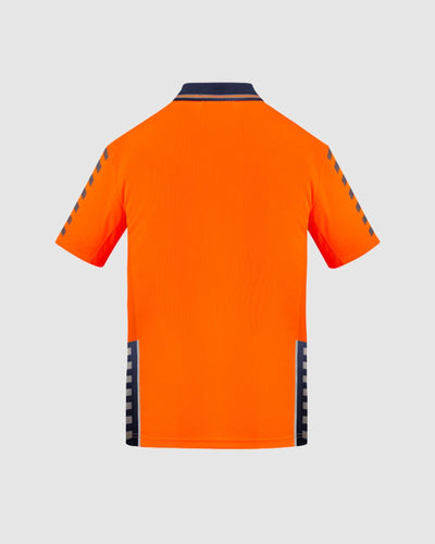 Syzmik Mens Hi Vis Komodo Short Sleeve Polo ZH320 