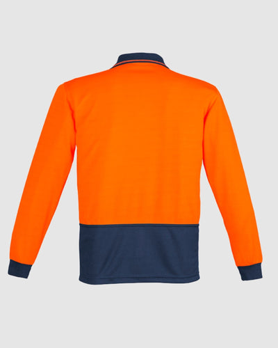 Syzmik Mens Hi Vis Comfort Back Long Sleeve Polo ZH410 