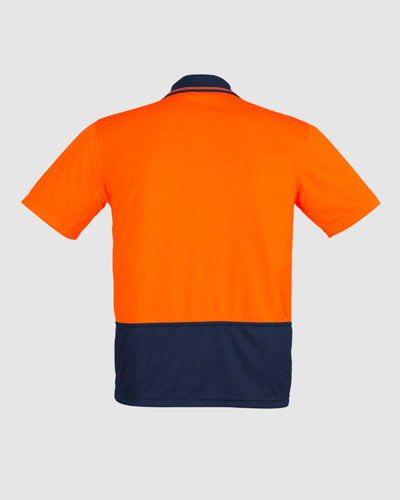 Syzmik Mens Hi Vis Comfort Back Short Sleeve Polo ZH415 