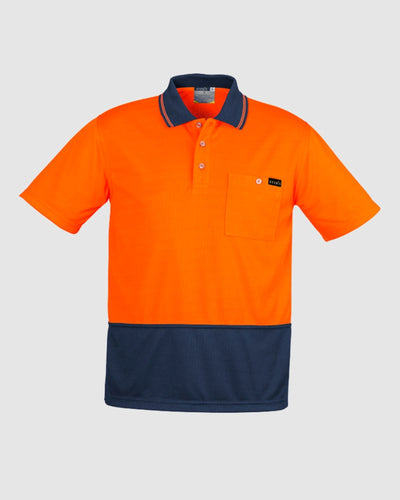 Syzmik Mens Hi Vis Comfort Back Short Sleeve Polo ZH415 