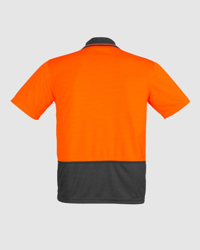 Syzmik Mens Hi Vis Comfort Back Short Sleeve Polo ZH415 