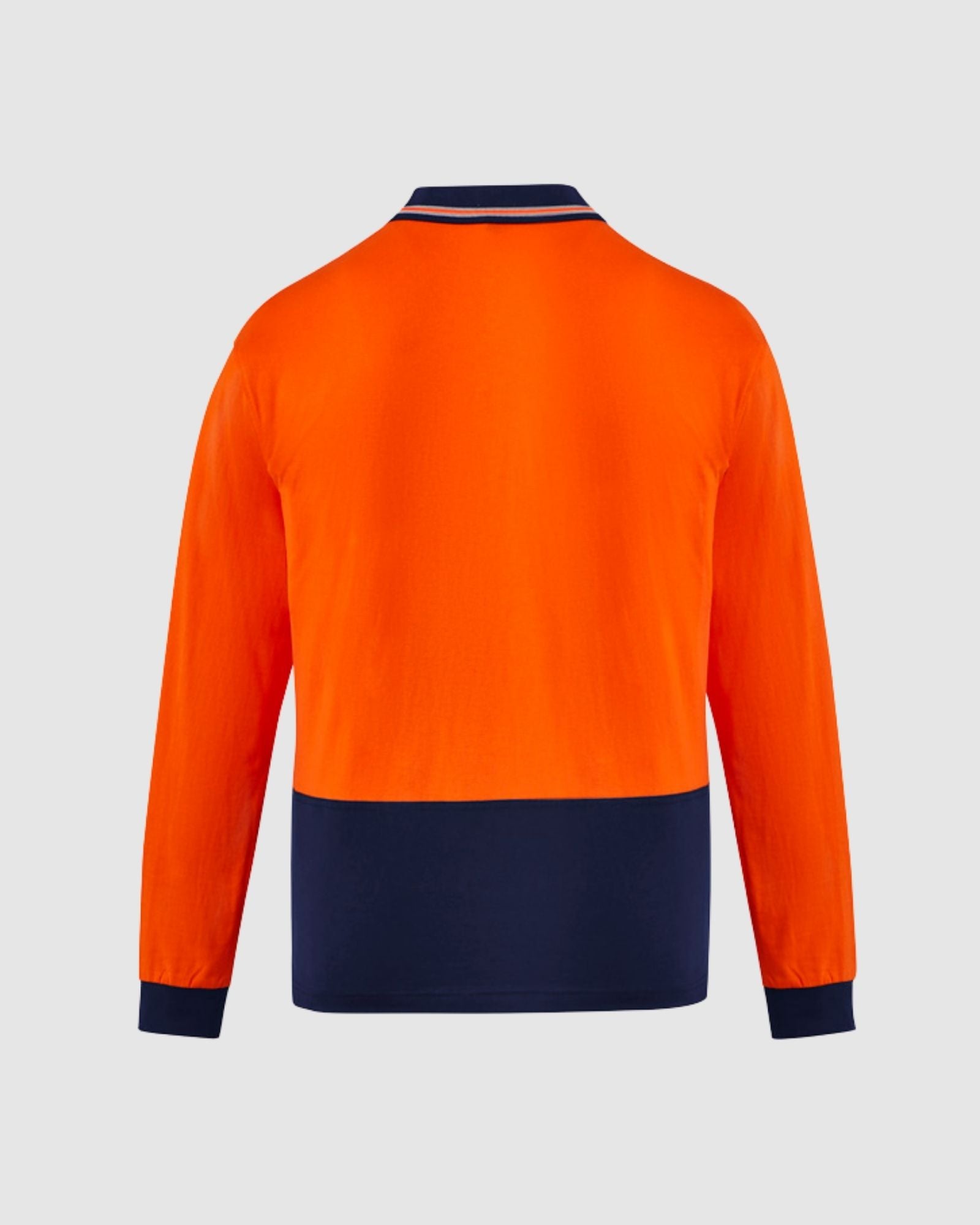 Syzmik Mens Hi Vis Cotton Long Sleeve Polo ZH430 