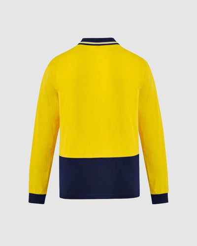 Syzmik Mens Hi Vis Cotton Long Sleeve Polo ZH430 