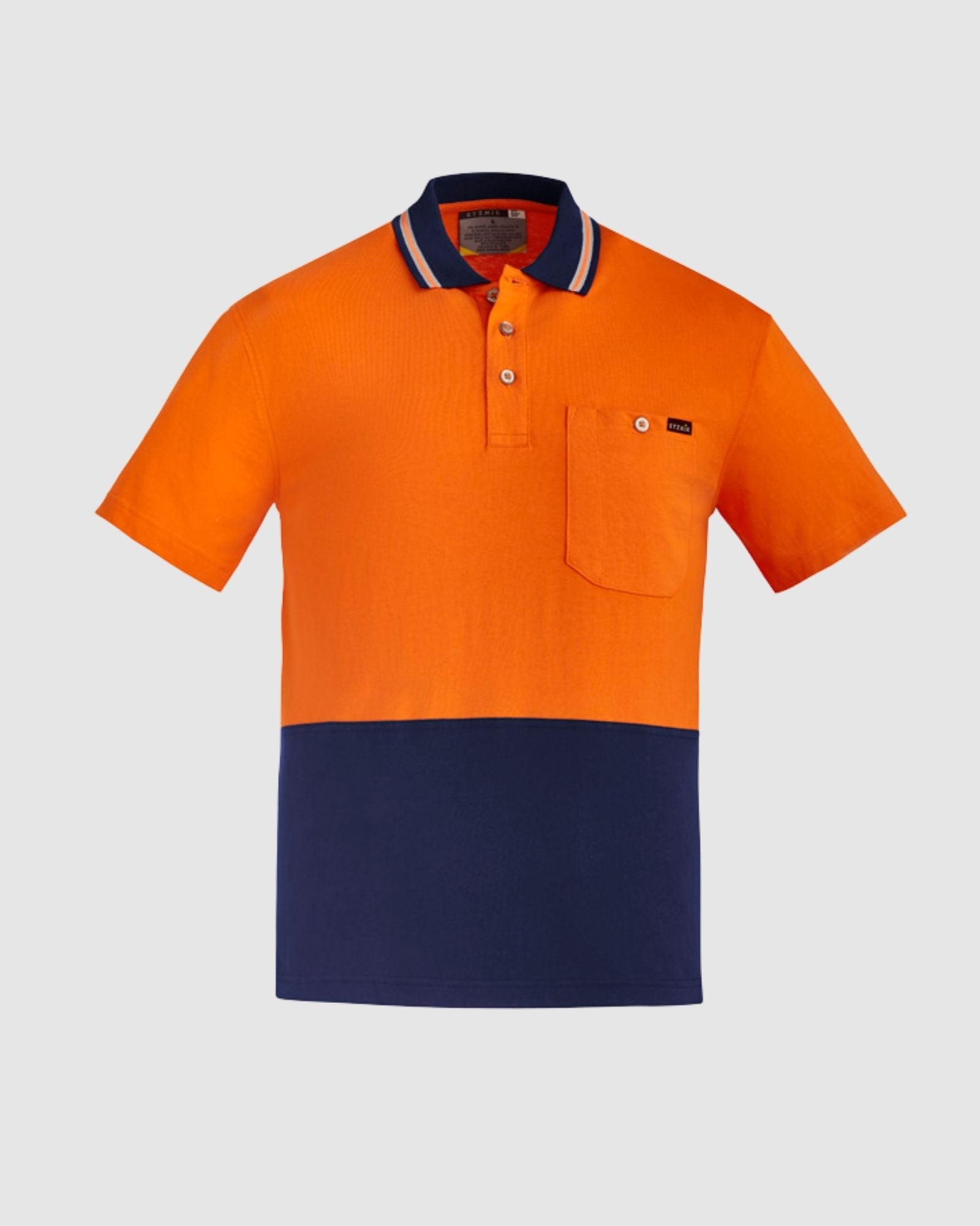 Syzmik Mens Hi Vis Cotton Short Sleeve Polo ZH435 