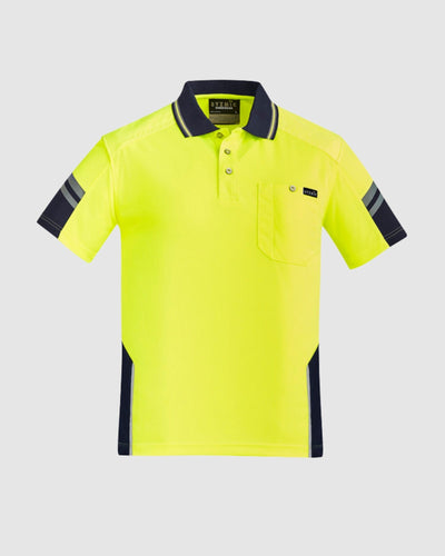Syzmik Mens Hi Vis Reinforced Squad Short Sleeve Polo ZH465 