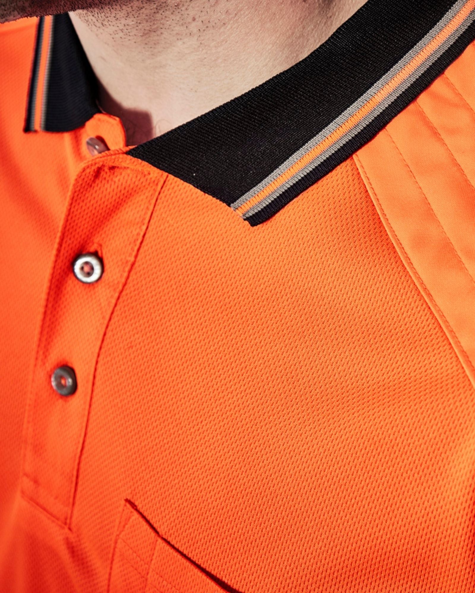 Syzmik Mens Hi Vis Reinforced Squad Short Sleeve Polo ZH465 