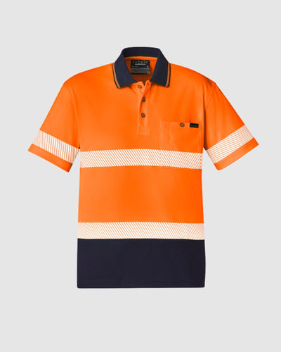 Syzmik Unisex Hi Vis Segmented Tape Short Sleeve Polo ZH535 