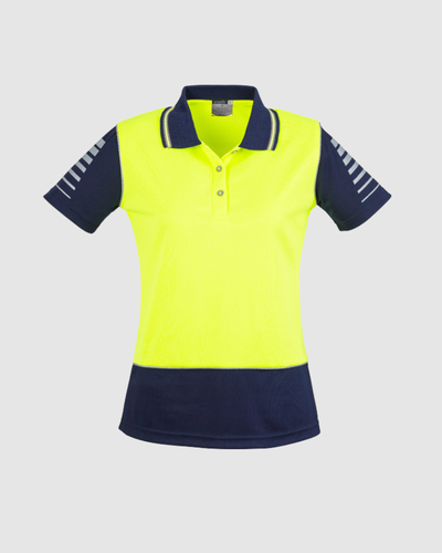 Syzmik Womens Hi Vis Zone Short Sleeve Polo ZHL236