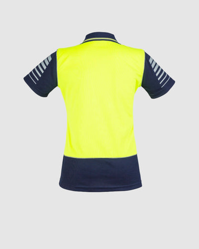 Syzmik Womens Hi Vis Zone Short Sleeve Polo ZHL236