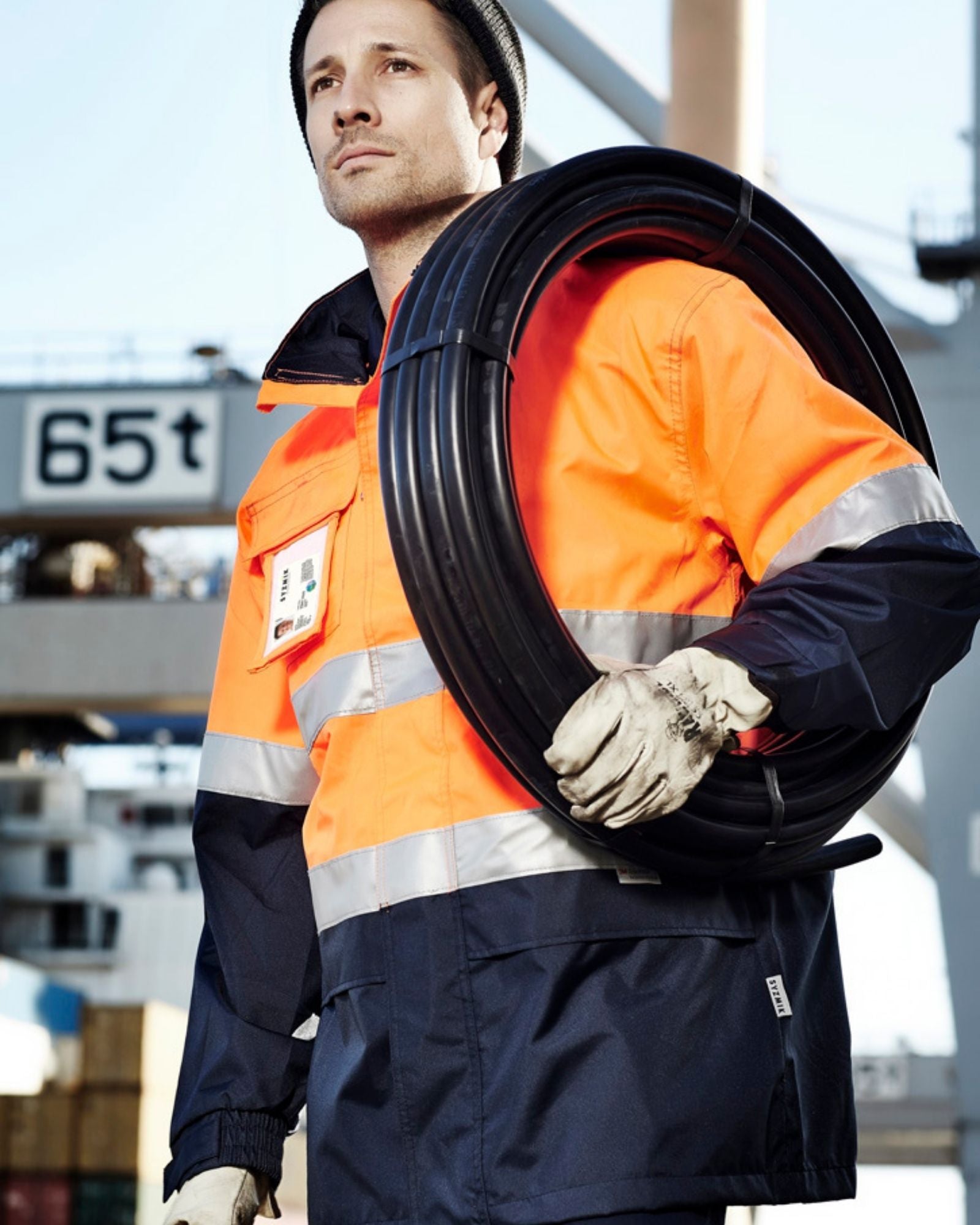 MENS HI VIS ULTRALITE WATERPROOF JACKET