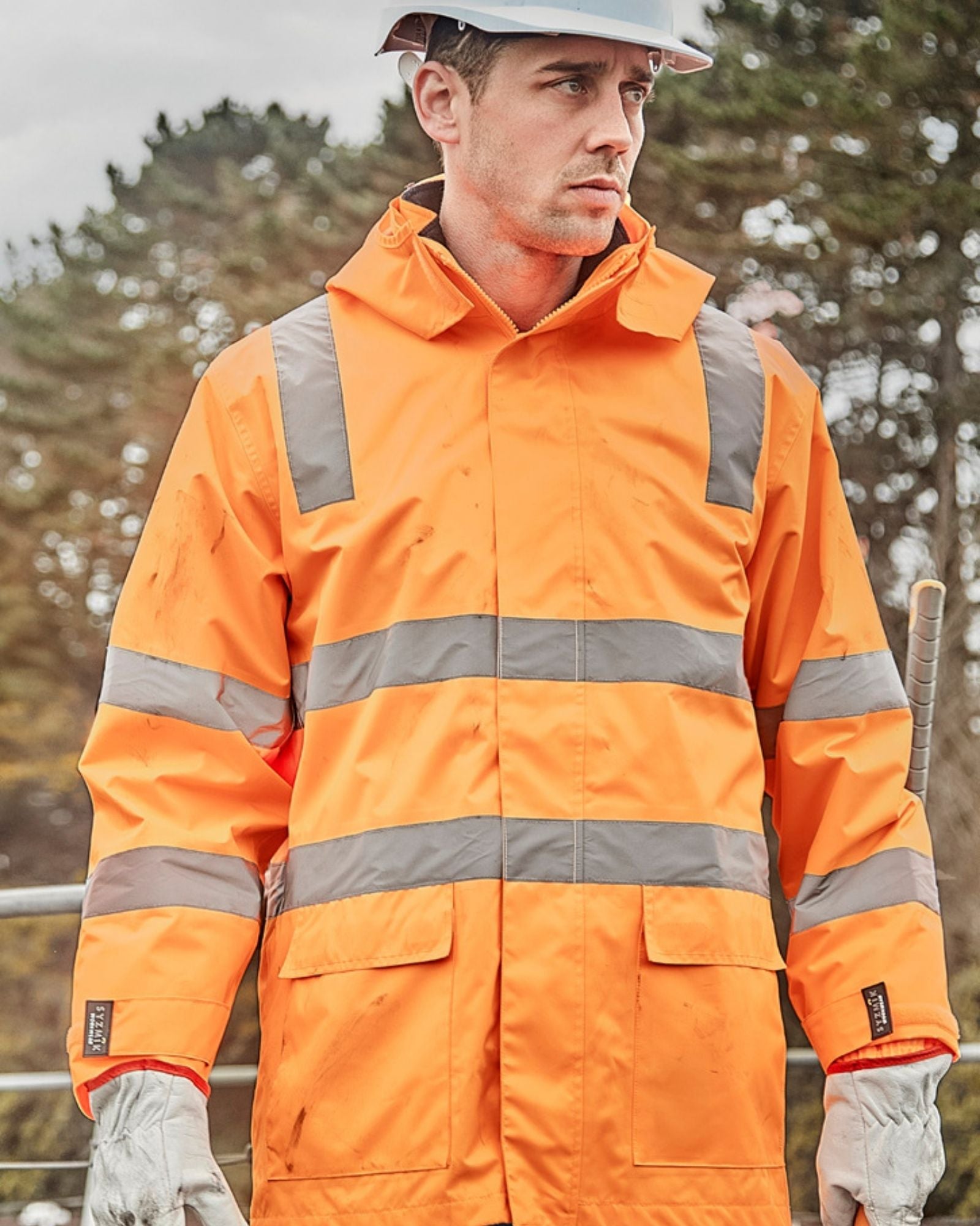 Syzmik Unisex Hi Vis Vic Rail 4 In 1 Waterproof Jacket ZJ580 