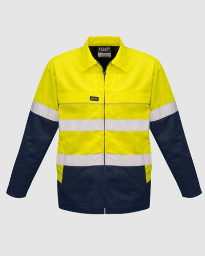Syzmik Mens Hi Vis Cotton Drill Jacket ZJ590 