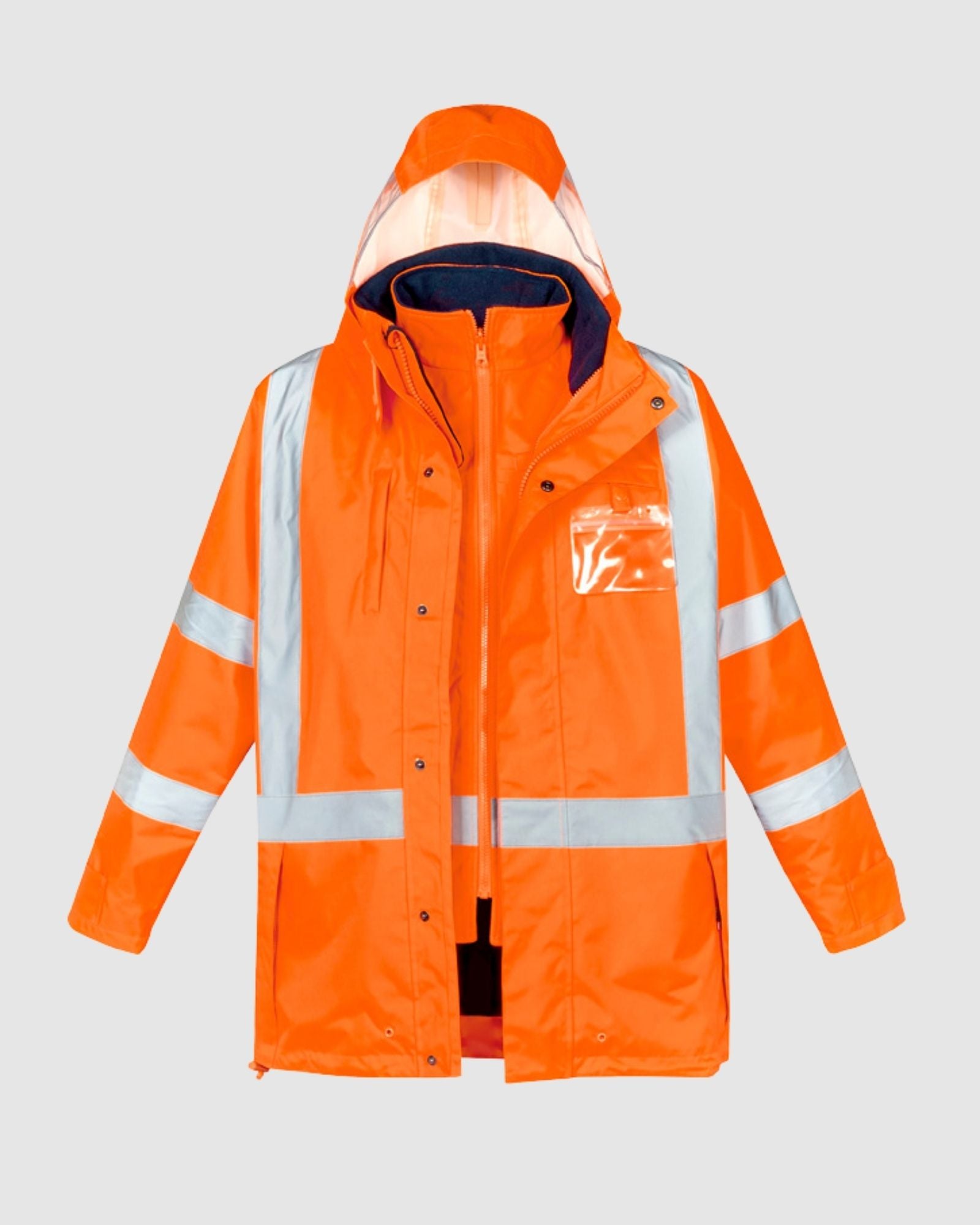 Syzmik Mens Hi Vis X Back 4 In 1 Waterproof Jacket ZJ616 
