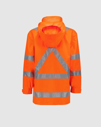 Syzmik Mens Hi Vis X Back Ultralite Waterproof Jacket ZJ657-AU 