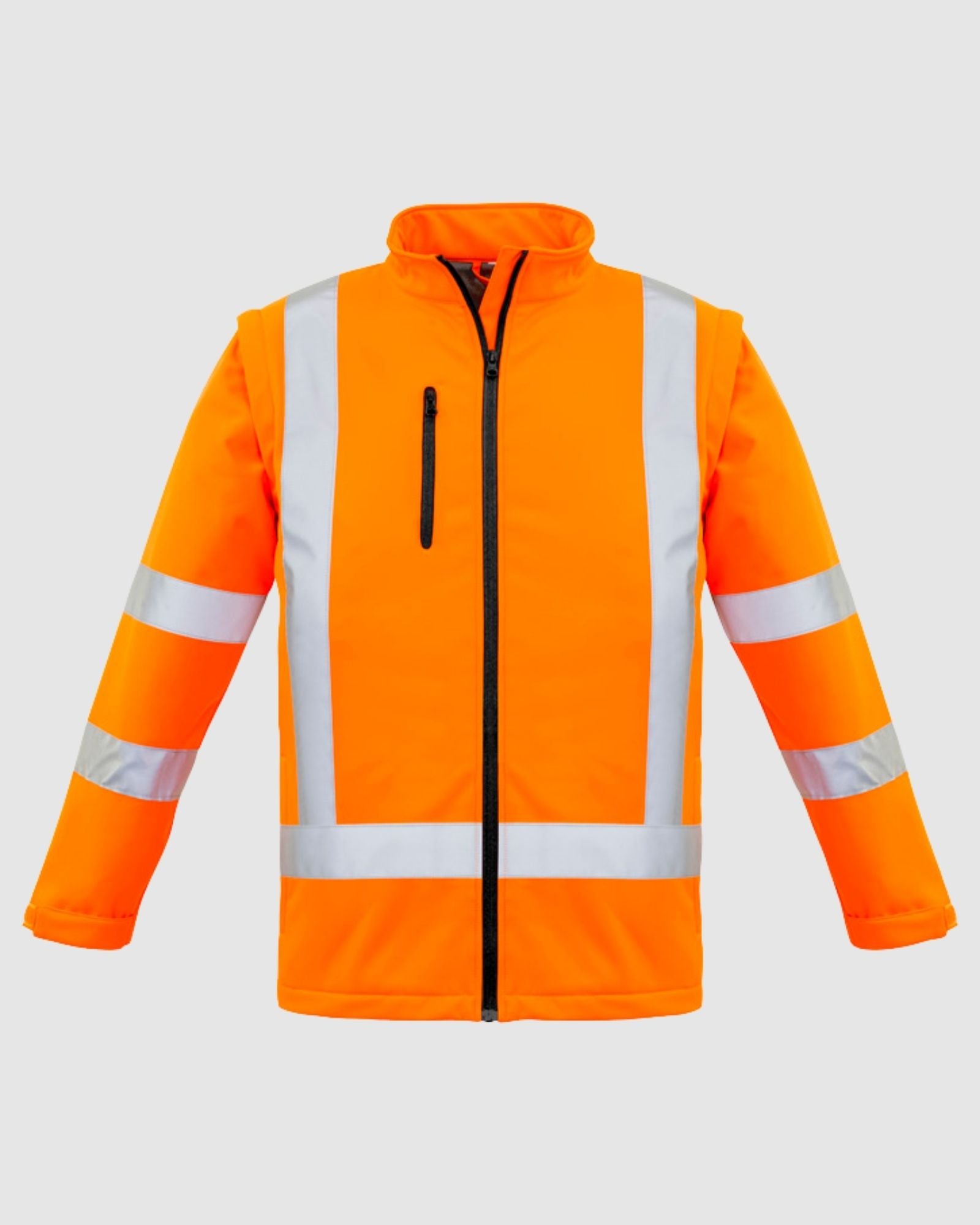 Syzmik Unisex Hi Vis X Back 2 In 1 Softshell Jacket ZJ680 