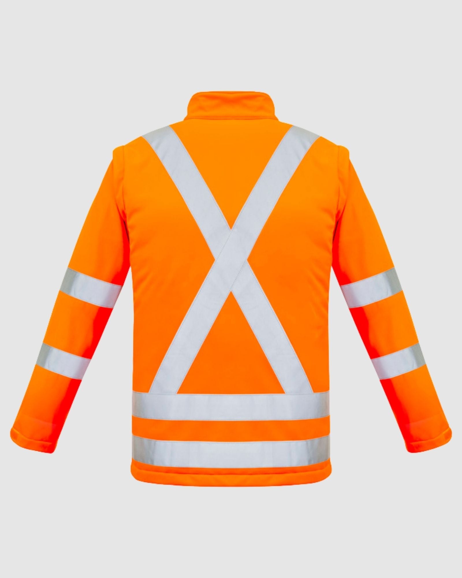 Syzmik Unisex Hi Vis X Back 2 In 1 Softshell Jacket ZJ680 