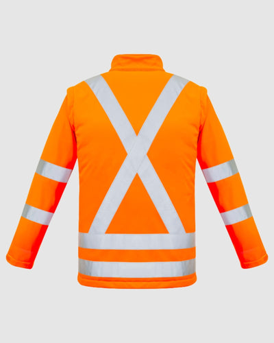 Syzmik Unisex Hi Vis X Back 2 In 1 Softshell Jacket ZJ680 