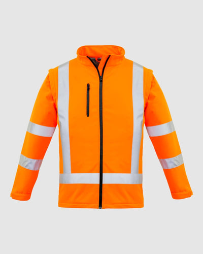 Syzmik Womens Hi Vis Nsw Rail X Back 2 In 1 Softshell Jacket ZJ770 
