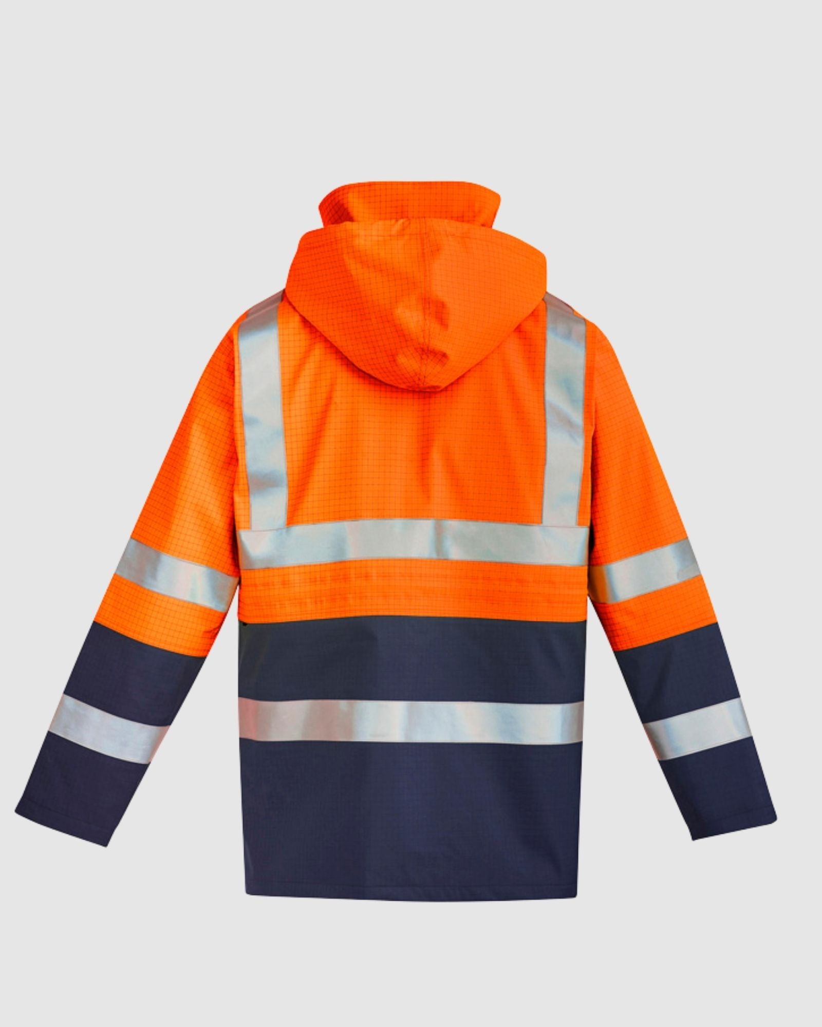 Syzmik Mens Orange Flame Arc Rated Antistatic Waterproof Jacket ZJ900 