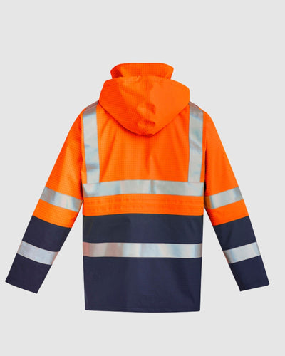 Syzmik Mens Orange Flame Arc Rated Antistatic Waterproof Jacket ZJ900 