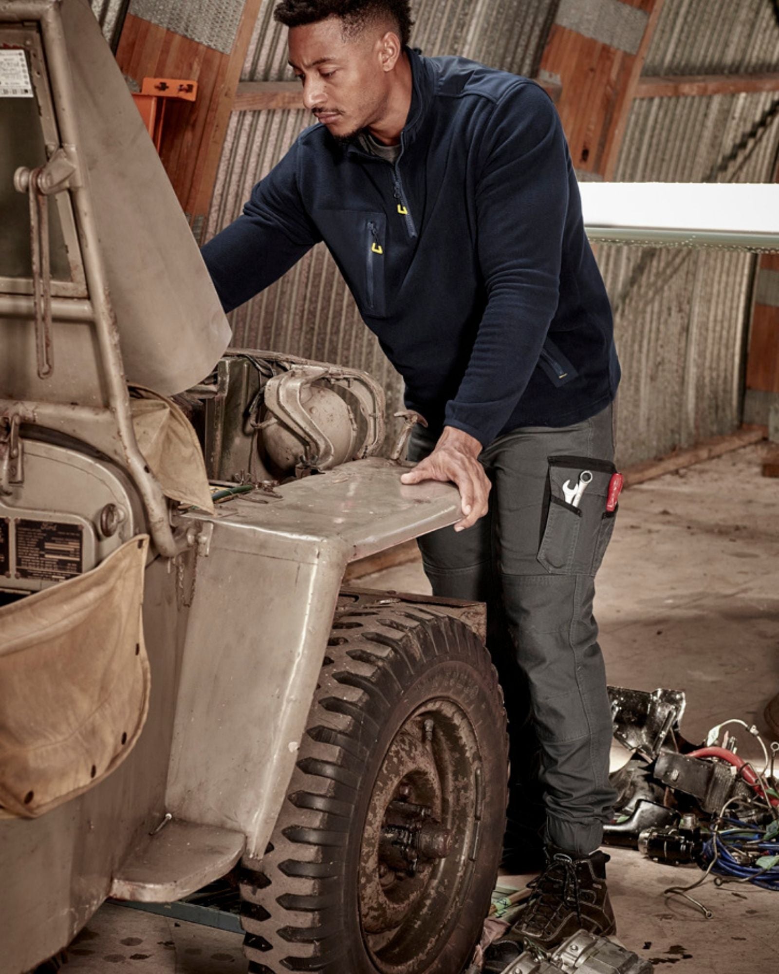 Syzmik Mens Streetworx Heritage Pant Cuffed ZP420 