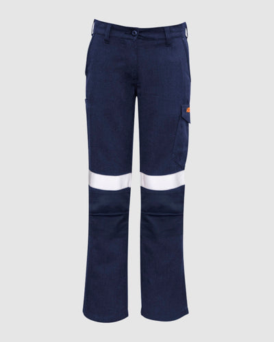 Syzmik Womens Orange Flame Taped Cargo Pant ZP522 