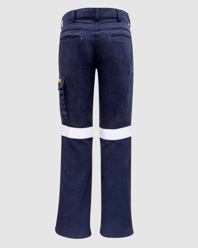 Syzmik Womens Orange Flame Taped Cargo Pant ZP522 