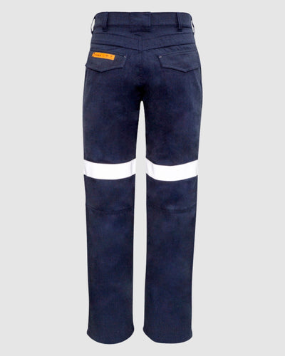 Syzmik Mens Orange Flame Traditional Style Taped Work Pant ZP523 