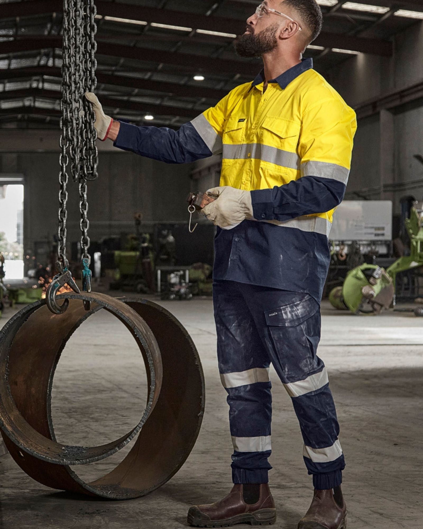 Syzmik Mens Essential Stretch Taped Cargo Pant Cuffed ZP935 
