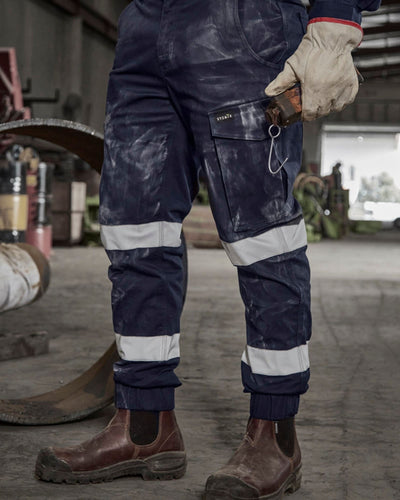 Syzmik Mens Essential Stretch Taped Cargo Pant Cuffed ZP935 