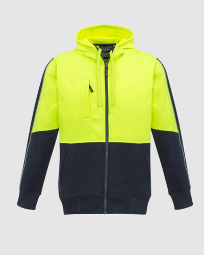 UNISEX HI VIS FULL ZIP HOODIE