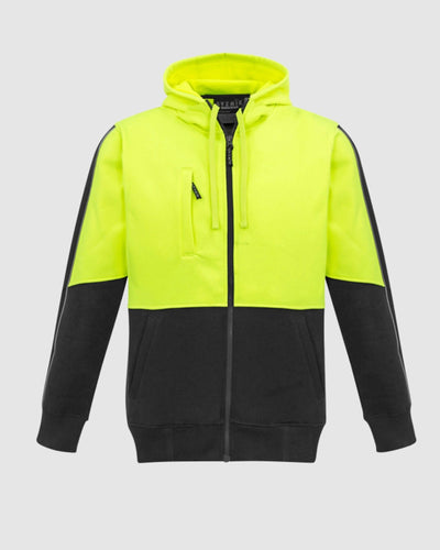 UNISEX HI VIS FULL ZIP HOODIE