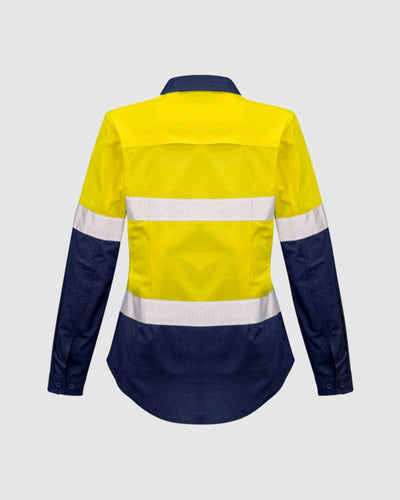 Syzmik Womens Rugged Cooling Hi Vis Taped Long Sleeve Shirt ZW720 