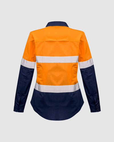 Syzmik Womens Rugged Cooling Hi Vis Taped Long Sleeve Shirt ZW720 