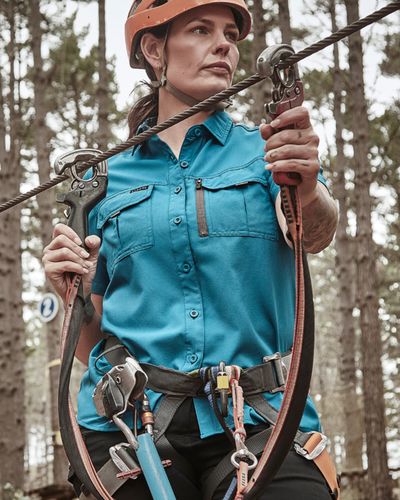 Syzmik Womens Outdoor Short Sleeve Shirt ZW765 